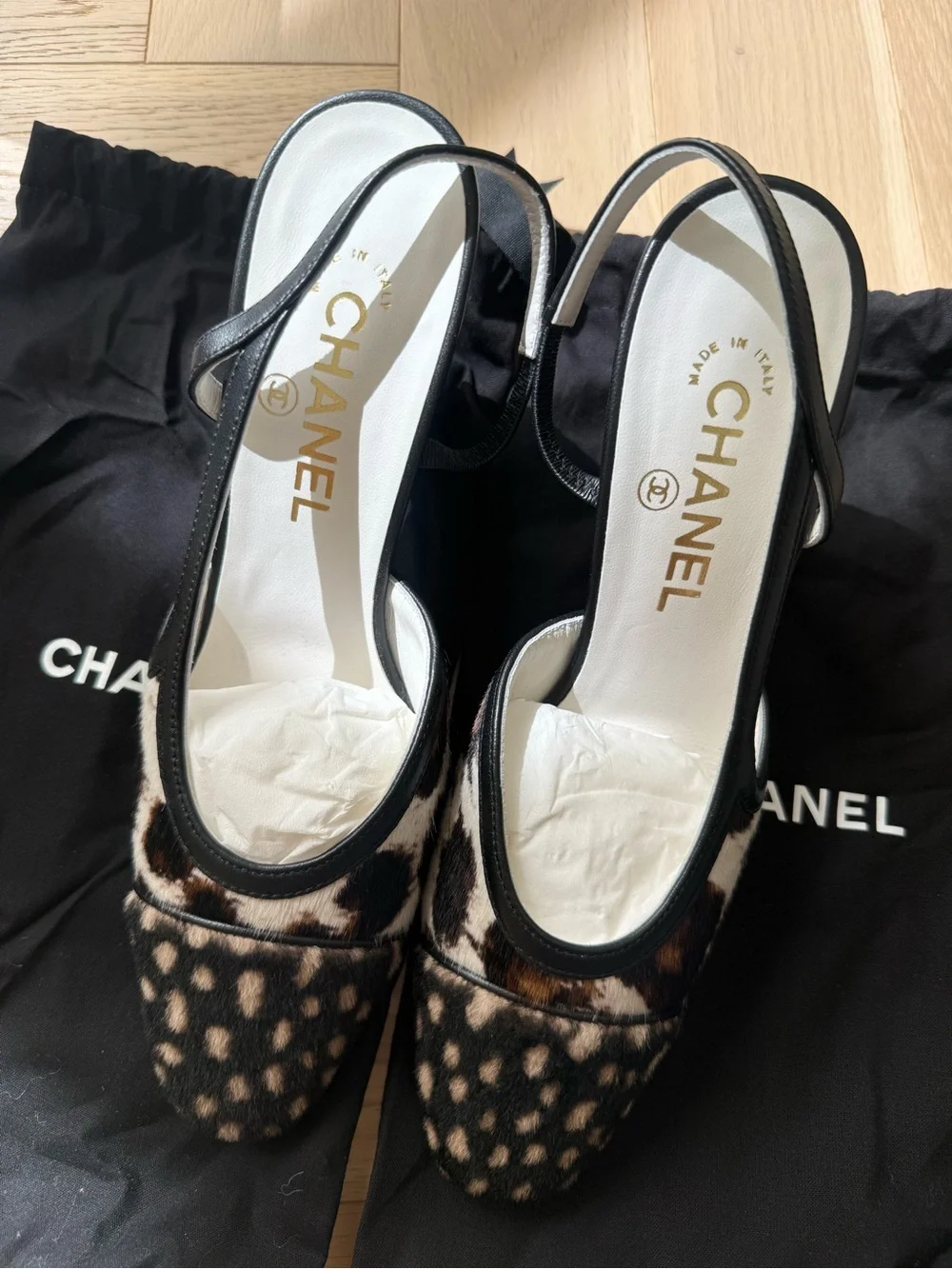 CHANEL 2026 Matthieu Blazy Pony Hair Slingback Pumps